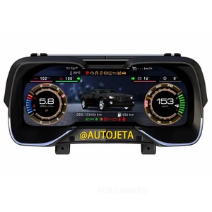 Pour Chevrolet Camaro 2010-2015 : Ensemble d'instruments numérique amélioré avec écran QLED LCD, compteur de vitesse et unité stéréo multimédia - Product Image 4