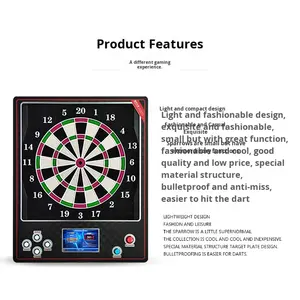 Machine à fléchettes électronique commerciale personnalisable, <span class=keywords><strong>cible</strong></span> d'entraînement intérieure, jeu <span class=keywords><strong>de</strong></span> fléchettes <span class=keywords><strong>de</strong></span> compétition simulé, sport <span class=keywords><strong>de</strong></span> fléchettes - Product Image 2