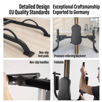 Barres parallèles pliantes commerciales pour tractions, support d'entraînement à domicile pour flexions et extensions des bras, entraînement de force, haute qualité