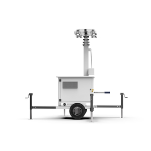 ENERGYFIT T300-9M Torre de Iluminación LED Híbrida Solar Móvil con Remolque y Mástil de 9m para Obras de Construcción - Product Image 6