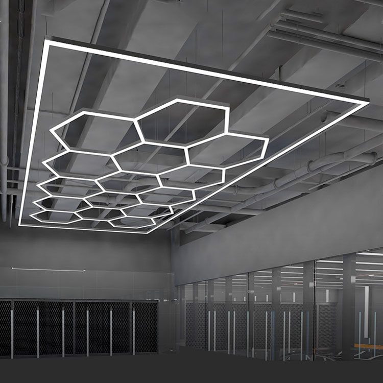 Arlott Brand Garage Hexagon LED Working Light Daylight for Warehouse Auto Beauty Workshop