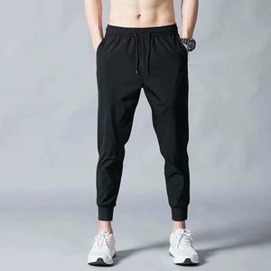 Vendita calda Plus Size pantaloni Casual elasticizzati in seta di ghiaccio larghi pantaloni sottili e traspiranti da uomo - Product Image 6