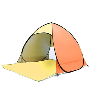 Groothandel strand koepel onderdak-Anti-Uv Zonnescherm Tent Voor Twee Personen Automatische Pop Up Zon Onderdak Strand Tent Ultralight Draagbare Camping Tent