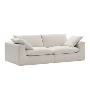 Sofá Seccional de tela de <span class=keywords><strong>interior</strong></span> en forma de L de diseño cuadrado moderno para muebles interiores de sala de estar - Product Image 4