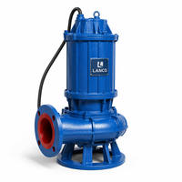 Bomba de aguas residuales sumergible LANCO QW WQ con cortador, antiobstrucción, de acero inoxidable SS316 y hierro fundido, 0.75-55kW, 2-10 pulgadas, para uso municipal
