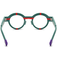 Monture de lunettes Borregls en acétate mat pour femme, lunettes de vue multicolores de haute qualité, style rétro rond, lunettes optiques homme 19282