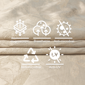 RCL01 # Jacquard 20% Linen50 % Viscose30 % tessuto misto cotone tessuto misto cotone tessuto misto viscosa - Product Image 5