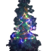 Batteriebetriebene USB-LED-Lichterkette mit Sternspitze, IP65-zertifiziert, für Weihnachtsbaum und Feiertagsdekoration