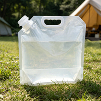 Pochette souple personnalisée de 5L et 10L en PE biodégradable avec bec verseur pour savon liquide et eau