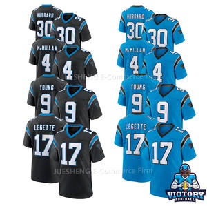 Camiseta de Fútbol Americano Personalizada de Carolina 30 #   Hubbard 17 # Legette 4 # McMillan 9 # Camiseta de Fútbol Americano Cosida de la Marca Young VP Limite - Product Image 1