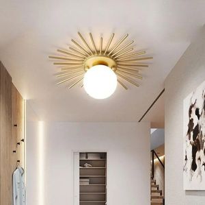 Offre Spéciale Plafonniers d'intérieur en forme de soleil moderne simple couloir couloir Led plafonniers décoratifs - Product Image 4