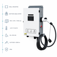 Borne de Recharge Rapide DC 40kW CCS2 pour Véhicules Électriques, Station de Recharge Monopistolet OCPP 1.6J avec Paiement RFID, IP54, pour Flotte, Dépôt, Commercial et Vente au Détail (EVSE)