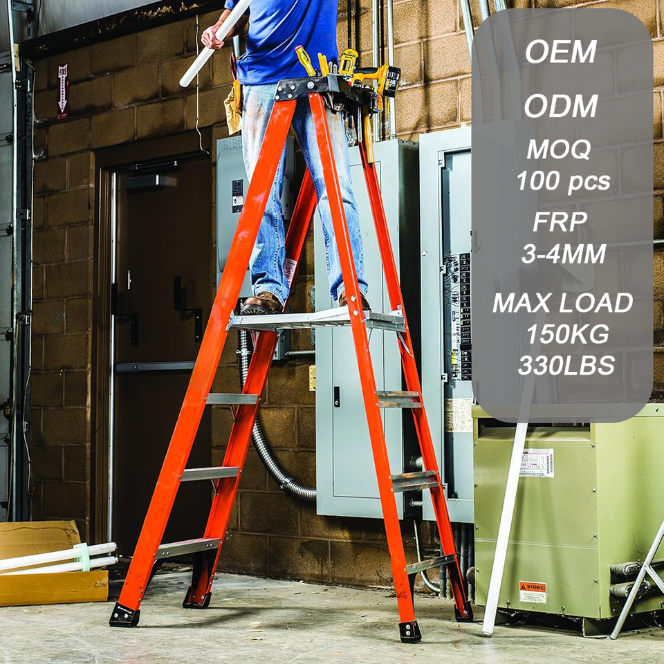 Ladder Workbench Multipurpose Fiberglass Ladder 4x4 & Telescopic Herringbone Ladder ...