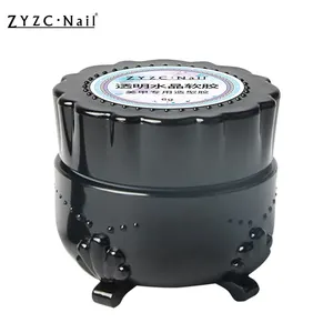 מכירת ציפורניים ZYZC PVC מוצק רך ציפורניים שקוף UV ג'ל DIY לא דביק גילוף תלת מימד להשרות לק ג'ל