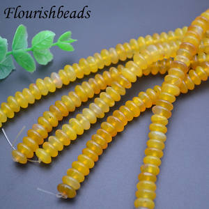 Agate naturelle de bonne qualité Oeil de tigre Howtile Lisse Rondelle Forme Pierre Perles en vrac Pour la fabrication de bijoux Collier de fête Bracelet - Product Image 6