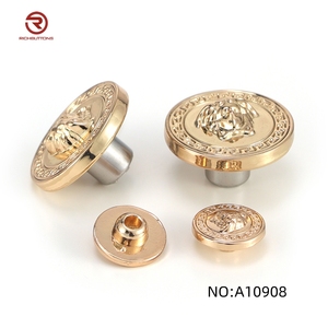 Custom Logo Anti-Brass <b>Sew</b> Metal Blazer Fashion Button with Plating Technique <b>for</b> Overcoat - Product Image 3
