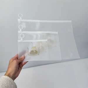 Высокое качество Тянущее кольцо на молнии сумка матовый ПВХ Макияж сумка на молнии с вашим логотипом для косметической упаковки - Product Image 5