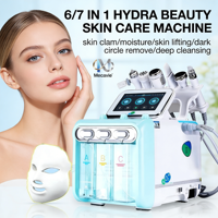 Appareil de soin de la peau 7 en 1 Hydro Facial Machine Hydra Dermabrasion Aqua Peel Nettoyage des points noirs et des pores Équipement de beauté