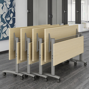Nhà Sản Xuất Bằng Gỗ Gấp Bàn Văn Phòng Phòng Họp Hội Nghị Bảng Có Thể Gập Lại Trường Đào Tạo Hiện Đại Bảng - Product Image 4