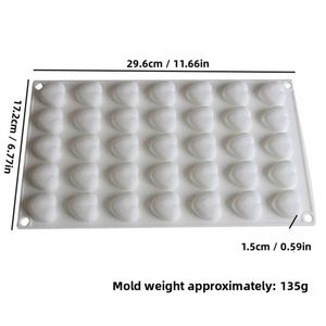 Tangchu Heart-Shaped Chocolate Mold Mousse Cake Silicone Mold <b>Cookie</b> Fondant Decoration <b>Tool</b> Soap Mold Individually Wrapped - Product Image 6