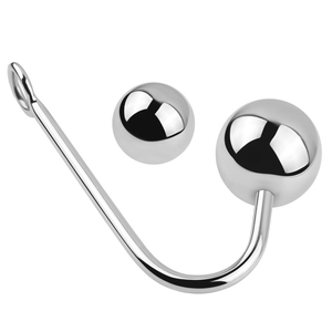 Crochet anal en acier inoxydable poli brillant, apparence luxueuse, jouet anal en métal pour adultes, jeux de <span class=keywords><strong>couple</strong></span> BDSM - Product Image 2