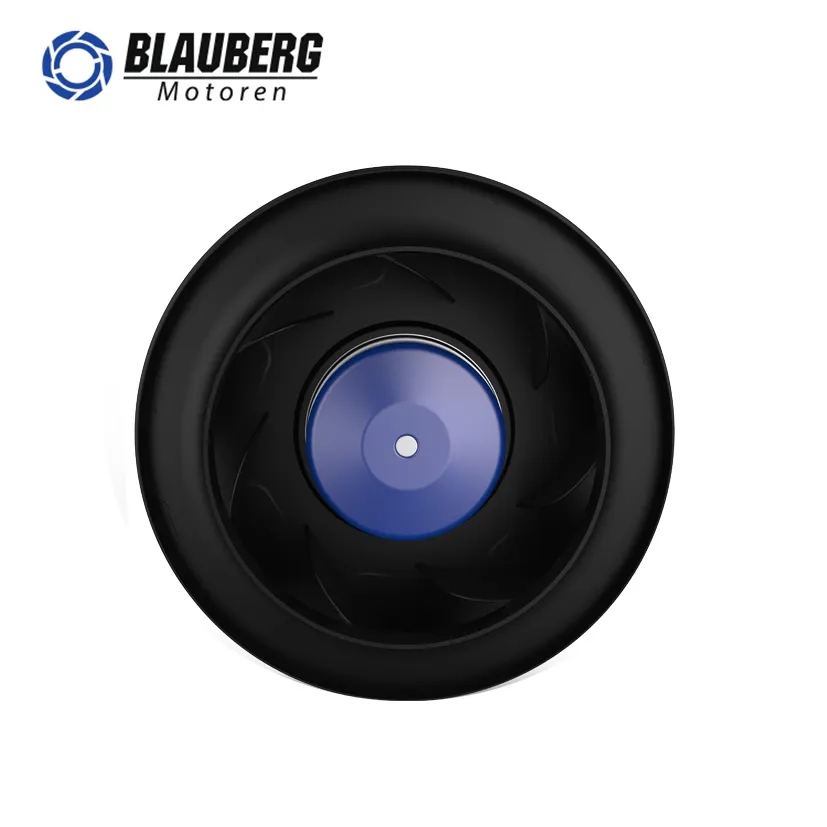 Blauberg 48v 170W 250mm soffiatori d'aria a basso rumore tavolo per chiodi di scarico ventilatore centrifugo dc in plastica silenziosa per FFU