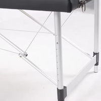 Table de massage professionnelle pliable et portable, lit de massage de spa, 3 sections, aluminium réglable, table de massage de salon de beauté