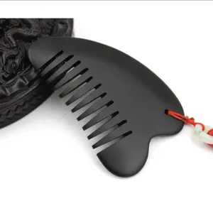 Chinese natural bian shi gua sha comb scrapping massage body massage tool