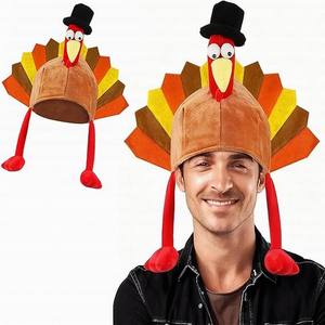 Sombrero de Pavo para Acción de Gracias, Carnaval, Fiesta de Halloween, Disfraz de Acción de Gracias, Sombrero para Fiesta de Disfraces de Otoño - Product Image 1