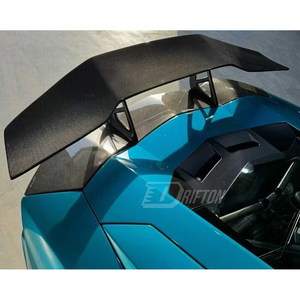 สปอยเลอร์หลังคาร์บอนไฟเบอร์แบบแห้ง Aventador DM Style พร้อมฝาปิดฐาน สำหรับ Lamborghini Aventador & S & SV LP700 LP740 LP750 ปี 2011-2014 - Product Image 2