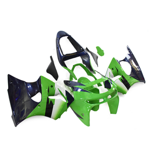 Kit de carenados de molde de compresión apto para 1998 <span class=keywords><strong>1999</strong></span> <span class=keywords><strong>Kawasaki</strong></span> <span class=keywords><strong>ZX6R</strong></span> 636 verde de la ZX-6R - Product Image 1