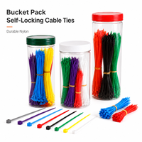 Kabel Pengikat Warna Neon Cerah dalam Stoples, 500pcs Kit Kabel Pengikat Pelangi Campuran, Kemasan Kecil yang Dapat Disesuaikan untuk Penggunaan Kantor & Kreatif