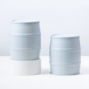 Caja de lata de té redonda respetuosa con el medio ambiente reciclable Lata de metal de grado alimenticio de lujo para granos de café - Product Image 3