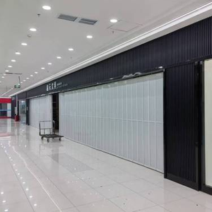 باب كريستالي عملي قابل للطي، باب جراج منزلق من البي في سي والألومنيوم، حل لتقسيم المساحات - Product Image 2