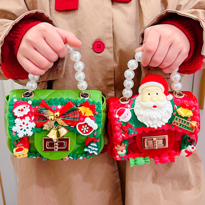 ชุดงานฝีมือคริสต์มาสสำหรับเด็ก ชุดกระเป๋าพลาสติก DIY สำหรับเด็กอายุ 4-6 ปี ธีมการ์ตูน - Product Image 1