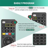 Télécommande universelle pour Smart TV Télécommande de toutes les marques dans une seule télécommande