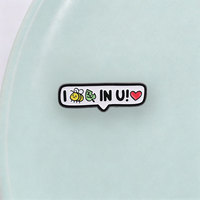 Épinglette en émail personnalisée I Bee-leaf In U, badge en métal avec jeu de mots amusant abeille-feuille, citation motivante, bijou créatif, cadeau