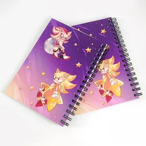 Customizable A5 Hardcover Notebook with White Lines or Logo Printing Inners with Sticker for Journals and Books