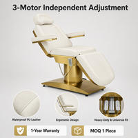 Chaise de transplantation capillaire électrique rotative à 360 degrés à 3 moteurs, idéale pour cliniques dermatologiques et salons médicaux – Offre Spéciale