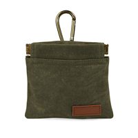 Porte-monnaie multifonction en toile pour hommes et femmes, mini pochette de cou, porte-clés, sac pour sacs à déjections canines, pochette d'entraînement pour animaux de compagnie