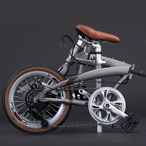 Vélo pliable pratique équipé d'une fourche avant spéciale en acier au carbone, vélo <span class=keywords><strong>pliant</strong></span> robuste et résistant aux chocs pour hommes et femmes - Product Image 4