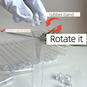 أنبوب تغليف شفاف من البولي كربونات من المصنع، أنبوب تخزين دائري، أنبوب تغليف المنتجات بأحجام كاملة مع غطاء - Product Image 4