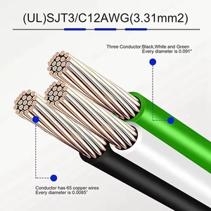 <span class=keywords><strong>3</strong></span> <span class=keywords><strong>prong</strong></span> Nam để mở rộng nam dây đôi nam 5-15p 12AWG 125V chúng tôi cắm máy phát điện <span class=keywords><strong>Adapter</strong></span> dây cho chuyển đổi dropshipping - Product Image 4