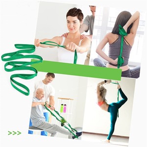 Bandes d'exercice élastiques multi-anneaux, résistance moyenne, pour yoga, physiothérapie, étirements, fitness, hommes et femmes - Product Image 2