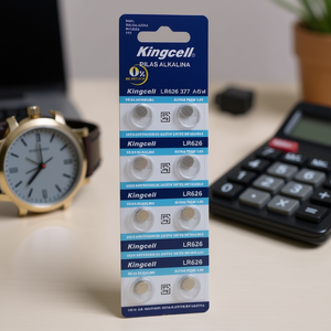 แบตเตอรี่กระดุมอัลคาไลน์ Kingcell รุ่น LR626 AG4 377 1.5V สำหรับนาฬิกาและเครื่องคิดเลข - Product Image 3