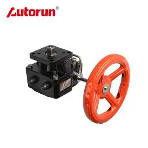 Declutchable Manual Gear Box Override Handwheel with Pneumatic Actuator