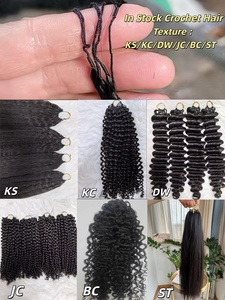 Extensiones de Cabello Humano Ondulado y Rizado de Colores, con Anillo de Bucle, para Trenzas Boho, Cabello Invisible para Crochet - Product Image 2