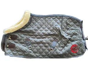 Zware Gewicht Nylon Oxford Ademend Canvas Deken Winter Warm Opkomst Gewatteerde Patroon Paard Tapijt Paard Show Tapijten