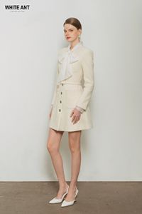 Robe en tweed EVA ALINE, facile à porter, durable, formelle, en soie visco, emballage personnalisé, fabricant vietnamien - Product Image 3