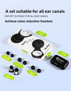 Tapones de silicona reutilizables 29DB insonorizados y suaves para conciertos y dormir, con reducción de ruido para protección auditiva - Product Image 2